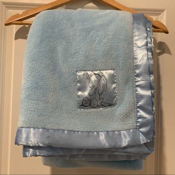 Peanuts Other - Project Linus Blue Security Blanket Original
